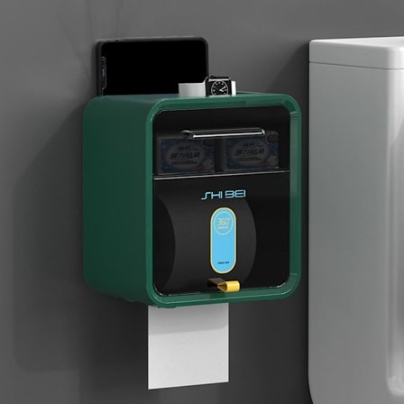 Toalettpapirholder Oppbevaringsstativ GRØNN DOBBELT LAG DOBBELT LAG