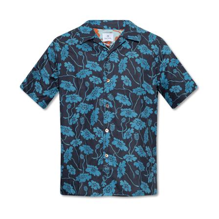 PS By Paul Smith Short-sleeved shirt Blå, Herre Skjorter