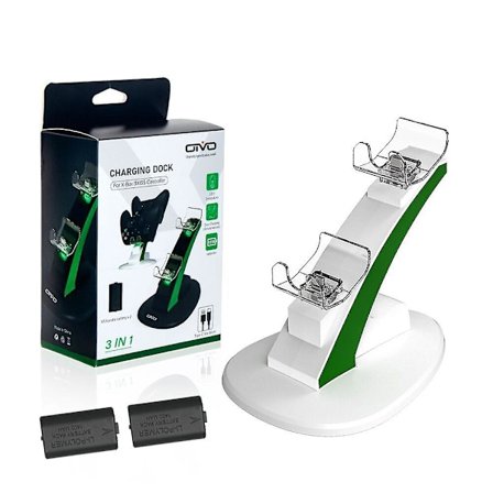 Kontroll Batteriladdare Kompatibel med X Box Xbox Series X S Gamepad Laddningsstation Kontrollstativ