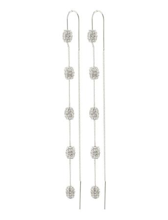 Blink Recycled Chain Earrings Silver-Plated Øredobber Smykker Sølv Pilgrim*Betinget Tilbud