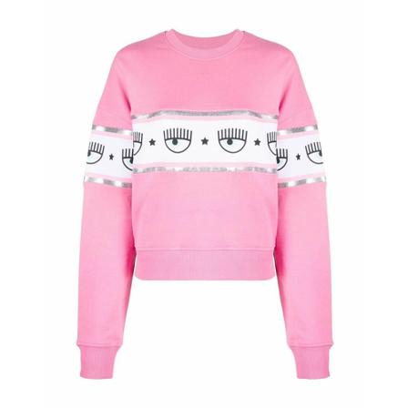 Chiara Ferragni Collection Tröja rosa, Dam, Dam, Storlek: L