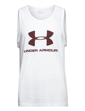 Ua M Sportstyle Logo Tank T-shirt Ærmeløs Hvid Under Armour