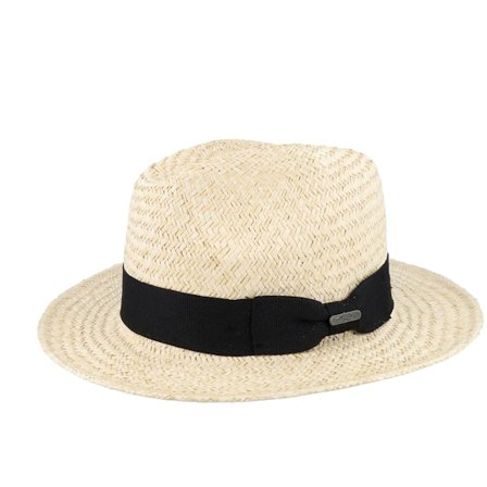 Wigéns - Beige straw Cappello - Classic Ecru Straw Hat @ Hatstore