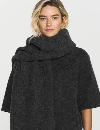 Twist & Tango Everlee Shawl - Grey - ONE SIZE