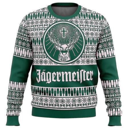 2024 Bebetter Jagermeister Ruma joulu neulepusero Miesten 3d collegepaita Topit syksyn ja talven vaatteet A 3 S