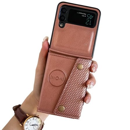 Samsung Galaxy Z Flip 3 - Skyddande Skal med Kortfack