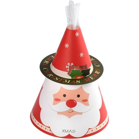 10 stk Julegodteri Gaveesker, Mini Julekaker Esker Festgaver, Julenissen