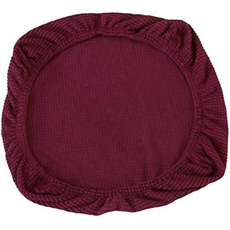 2 stk. Elastiske Spandex Stolebetræk - Vaskbare - (Mørk Lilla)