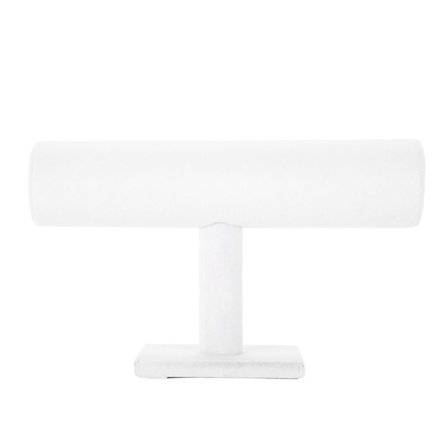 Armbåndholder Organizer T-Bar Fløyelsstativ for Klokke Halskjede Display, Stabilt og Solid Smykkeorganisatorholder for Kommode eller Vanity Showcase