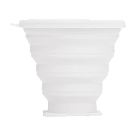 Sammenklappelig Rejsekrus i Silikone, Udvidelig Kop til Vandring og Camping med Låg