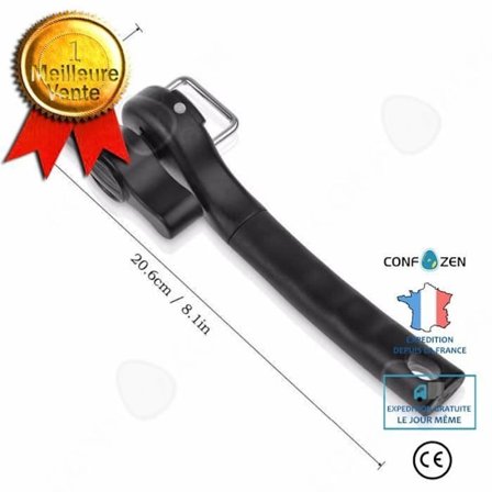 CONFO manuel dåseåbner bærbar uden anstrengelse i rustfrit stål sikker rulleåbner