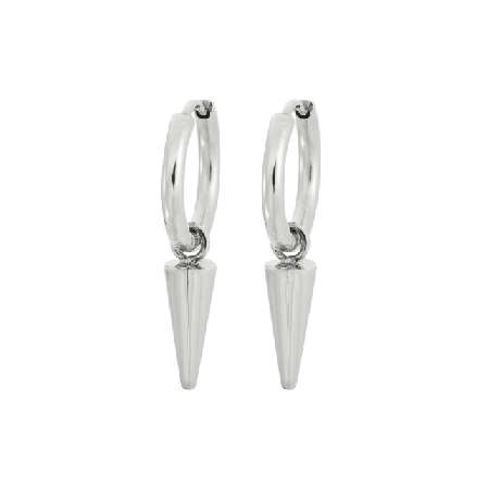 Edblad Peak Hoops Mini Steel Smycken & klockor Dam Grå ONESIZE