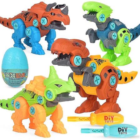 Barnas Demonterbare Dinosaurleker DIY Byggesett Gutter Jenter Utdanningsgaver