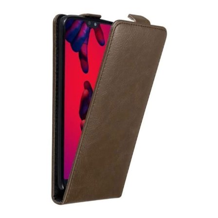 Skyddsfodral för Huawei P20 PRO / P20 PLUS, Etui i MÖRKBROWN, Hölster, Fodral, Skydd, Flip med magnet, Plånbok