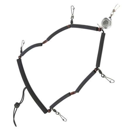 Multifunktionell Flugfiske Lanyard Halsband med Clip och Rulle Snabbkoppling Fiskeverktyg Lanyard Fiskeutrustning