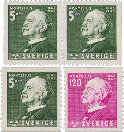 Sverige - AFA 308-309+308Cv-308Ch - Postfrisk