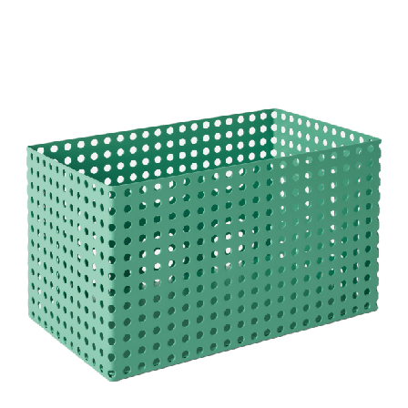 Åhléns Home Förvaringsbox i plåt 20x12 cm Förvaring Grön ONESIZE