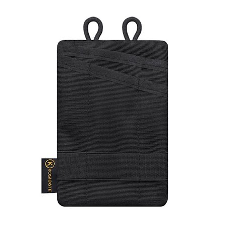 Tactical EDC Pouch Mini Plånbokskort Nyckelbälte Midjepaket Portabl Svart