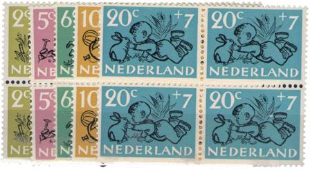 Holland 1952 - NVPH 596-600 - 4-Miniark - Postfrisk