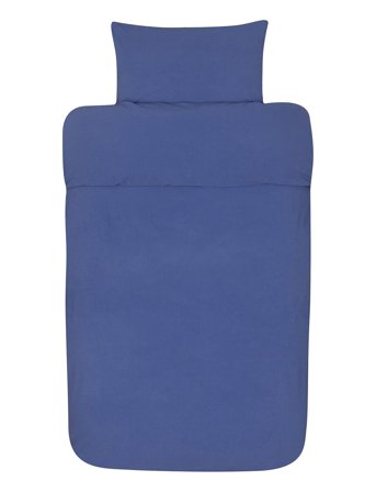 Frøya St Washed Bed Set Navy Høie Of Scandinavia