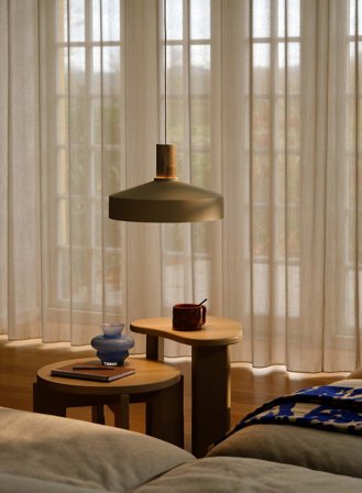 Elvas taklampe Ø38 - beige/marmor