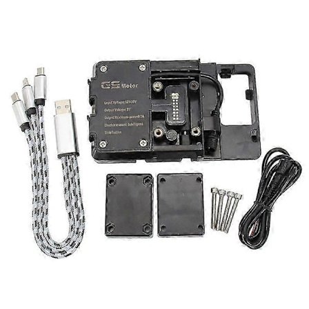 Motorcykel Tilbehør Telefonholder Mobil Navigationsbeslag USB Oplader kompatibel med R1200GS R1250GS F750GS F850GS F900R