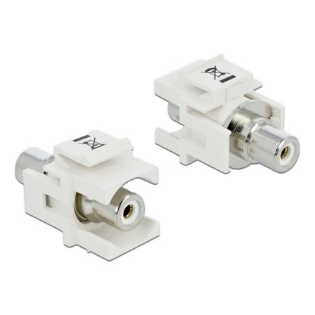 Keystone module RCA female > RCA female white