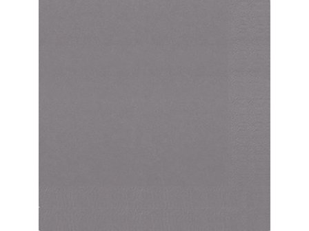Duni Servett 3-lagers, enfärgad, ¼-vikt, 24 cm, granitgrå 250/fp - Lyreco - Kök och servering > Servetter och dukar > Servett - 3-lagers