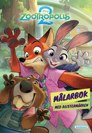 KÄRNAN MÅLARBOK ZOOTROPOLIS 2 Skapa & pyssla Unisex ONESIZE