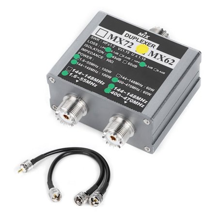 MX62 VHF UHF Duplexer 144 148MHz 400 470MHz Indendørs Antenne Kombiner Multi Frekvens