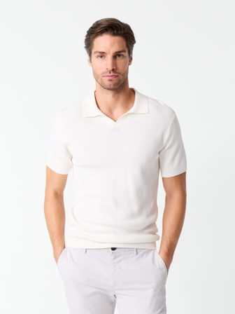 MATCH - Patrick polo genser - Jean Paul - Str. XXL - Herre - Gensere & Cardigans - Hvit - 100% bomull