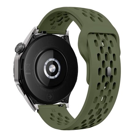 För Garmin vivoactive 5 / Venu 2 Plus Silikonklockarmband 20mm Hålig Justerbar Rem