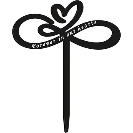 Savn Du Minnesmerke Stake Gravdekorasjoner for Kirkegård Metall Grav Plakett Stake Markører Sympati Hage Stake Vanntett Grav Stake Kirkegård Dekor