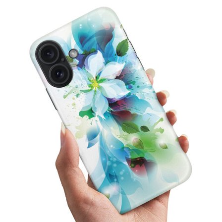 iPhone 16 Plus - Deksel/Mobildeksel Blomst