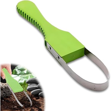 Hageriveskrape i rustfritt stål, manuell gressklipper, manuell ugressfjerner, ugressfjerningsverktøy i rustfritt stål, ugressfjerner for ugress