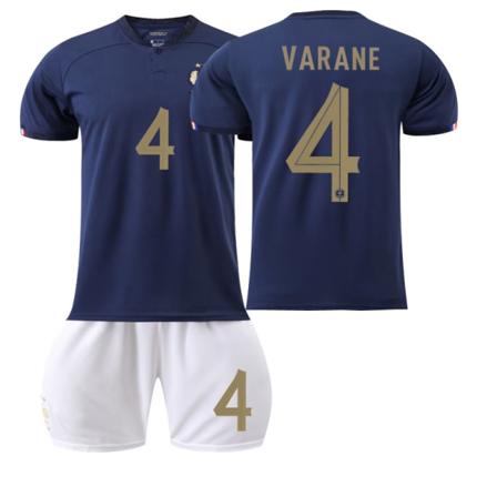 22 VM Frankrig trøje hjemme nr. 4 Varane #24