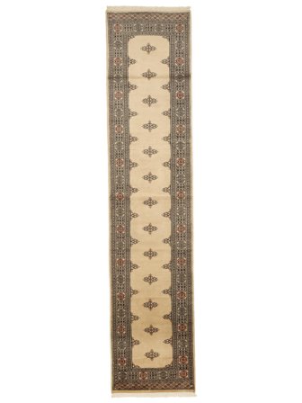 Tkany Ręcznie Pakistański Bucharski 2Ply Dywan 77X345 Wełniany Mały