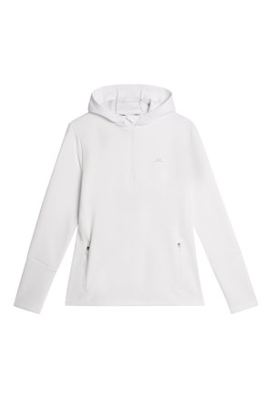 J.Lindeberg - Golf - W Aerial Quarter Zip Hood - White - Woman - XS