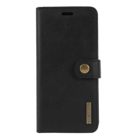 Dg.ming Plånboksfodral 2-i-1 Split Leather För Samsung Galaxy S9 Black