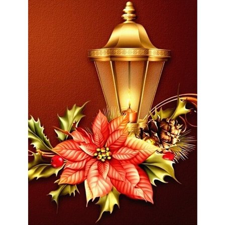 30x40cm 5D DIY Diamantmaleri Full, Série de Lampes#F, DIY Diamon