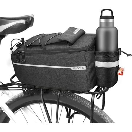 Cykeltaske, 10L vandtæt bagagebærer cykeltaske, cykel bagagebærer taske til cykling MTB sport rejse