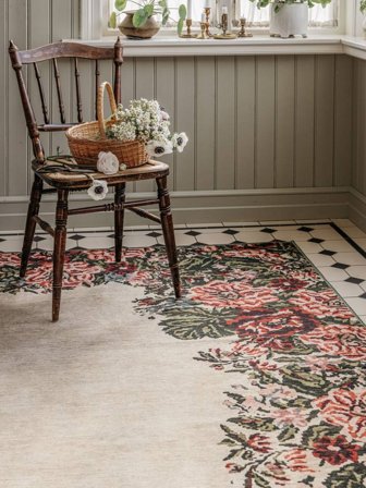 Washable Eliza Beige Oeko-Tex Rug