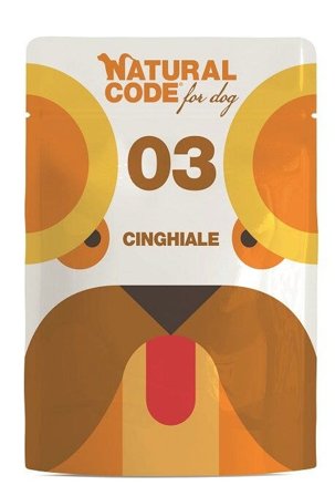 Natural Code 03 Cinghiale Cani Adulti Busta 300g