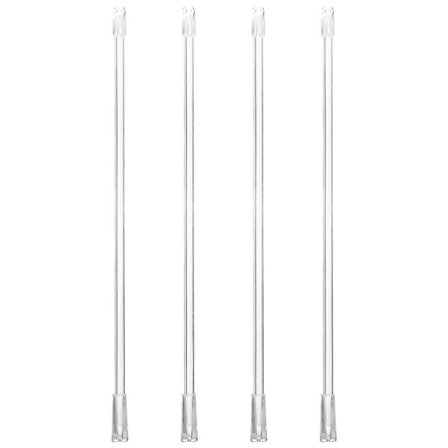 4 st Fiberglasgardiner Tiltstavar Vertikala Gardinstavar Hemgardiner Fönsterstavar med krok