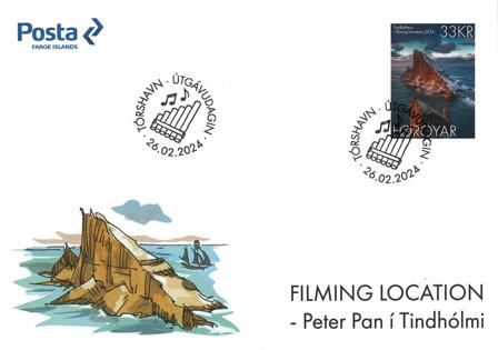 Færøerne - Tindhólmur Filming Location II - Førstedagskuvert