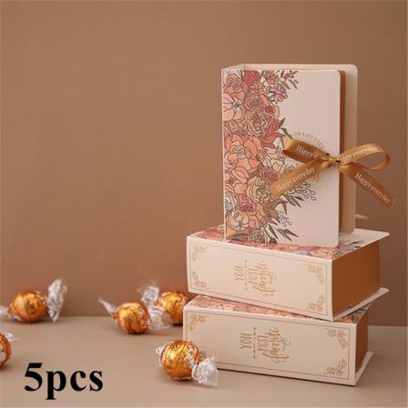 5 Stk Pakkeboks Godteriboks Champagne