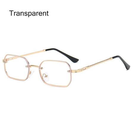 Rektangel solbriller Små solbriller TRANSPARENT TRANSPARENT