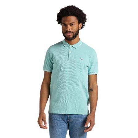 Lee Pique Polo , Blauw , Heren , Maat: S