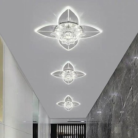 20cm LED Taklampe Krystall Veranda Moderne Blomsterdesign