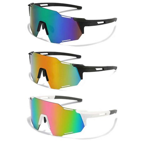 Sykkel- og løpebriller, polariserte sportsoljebriller for menn og kvinner, UV 400 sportsbriller skibriller for utendørs bruk (LGL)